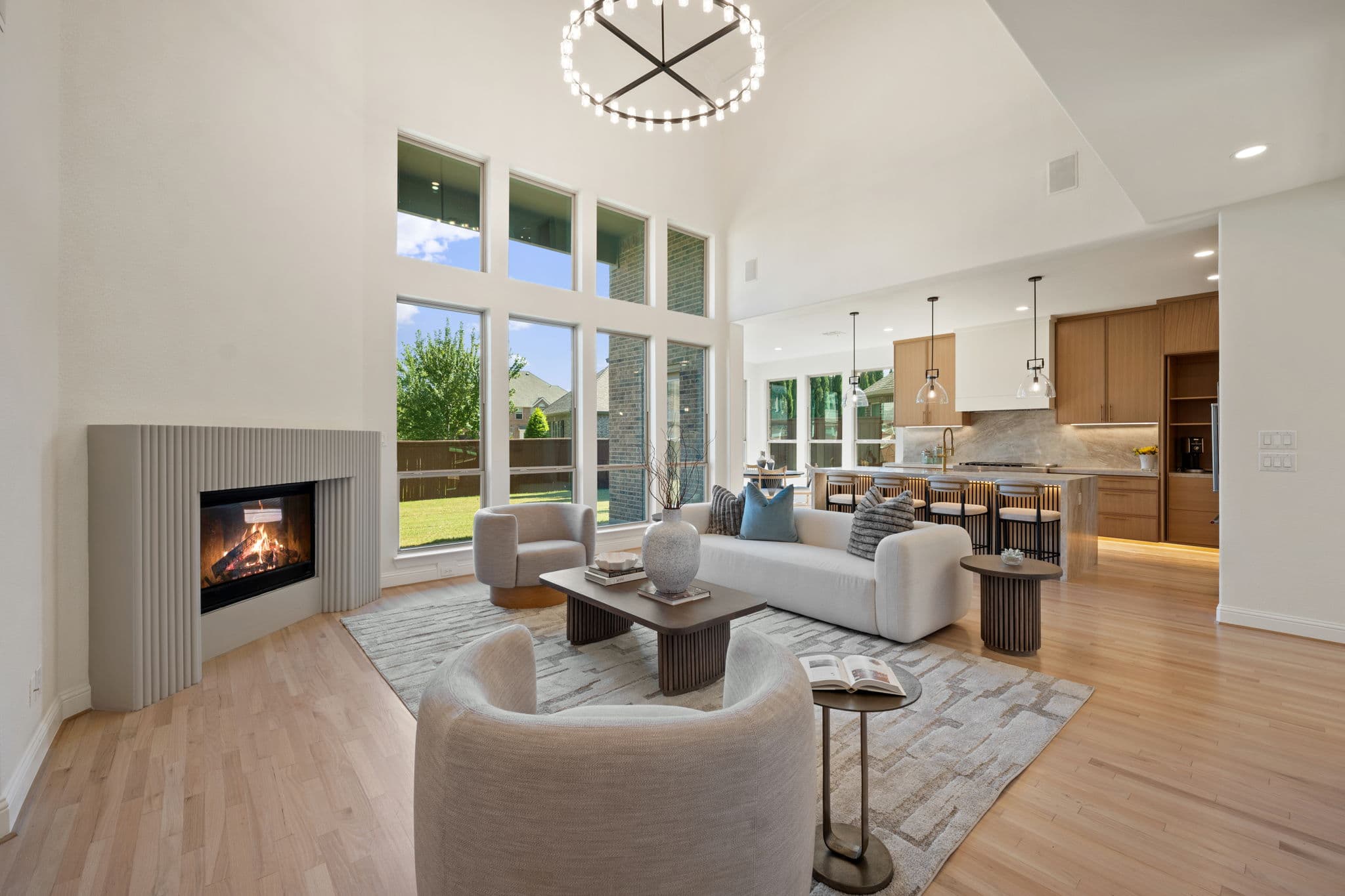 Open concept living and kitchen renovation, Trophy Club