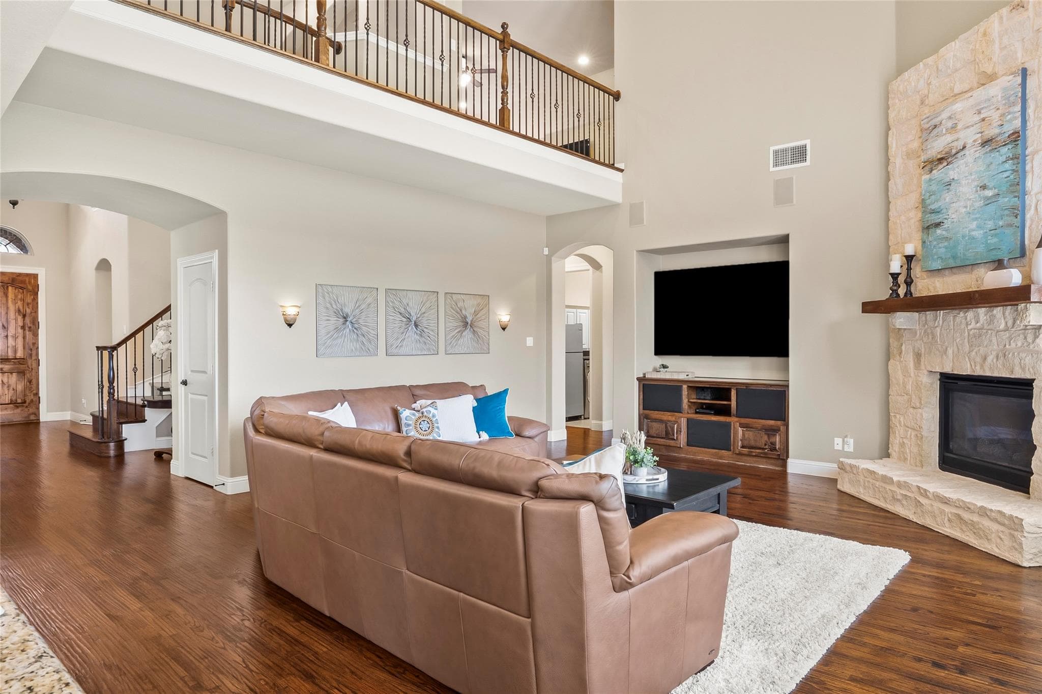 Before: original living room, Trophy Club
